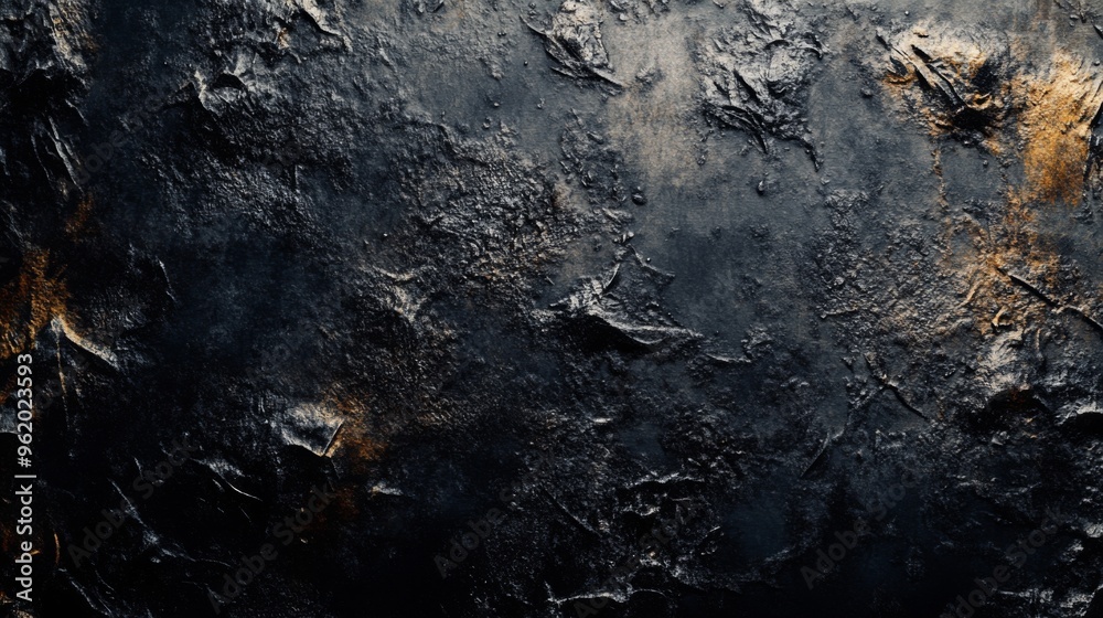 Fototapete Close-up of a textured abstract background with dark, moody tones and intricate patterns, adding depth and complexity to the visual composition.