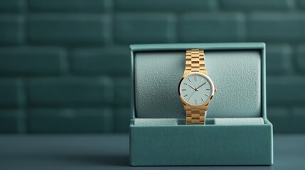 Custom-engraved watch with initials