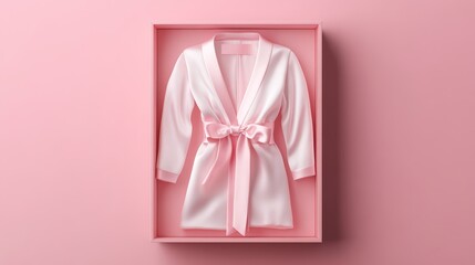 Monogrammed silk robe in luxury gift box