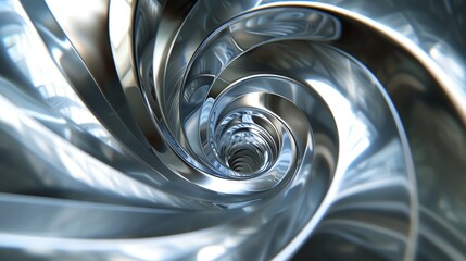 A metallic spiral.
