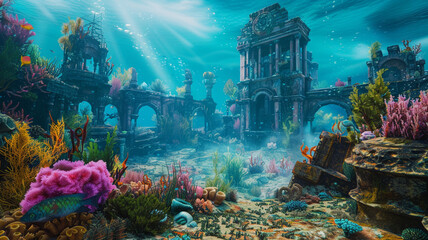 coral reef in the sea