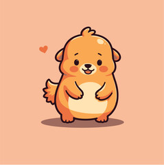 happy cartoon vector stickers