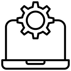 Development icon with line style