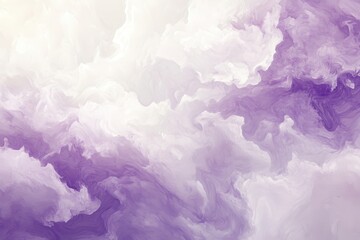 Obraz premium Abstract Swirling Purple and White Paint Background