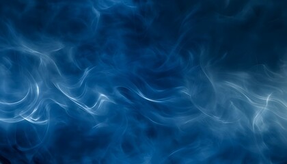 Fototapeta premium Abstract swirls of smoke in shades of blue create a dreamy and ethereal atmosphere.