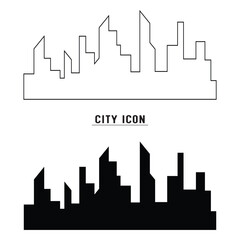 Obraz premium City skyline vector illustration. Urban landscape. Daytime cityscape in flat style in eps 10.