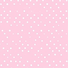 Pink Background with Scattered White Circles