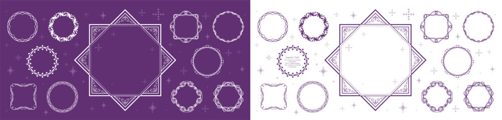 ハロウィンをイメージしたアンティークフレーム