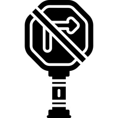 No Right Turn Sign Icon