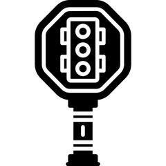 Traffic Signal Ahead Sign Icon