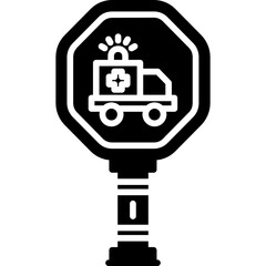 Emergency Vehicles Only Sign Icon