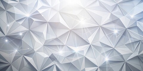 Abstract Geometric Silver Background with Glowing Highlights, background, geometric, abstract