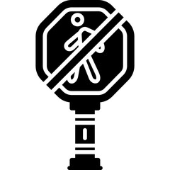 No Standing Sign Icon