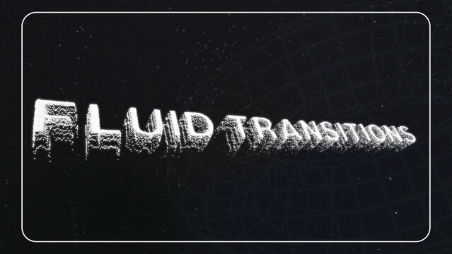 3D Particle Text Transitions
