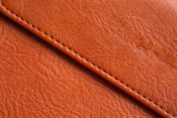 Brown macro leather texture,Synthetic leather brown background texture. Brown leather textured background.