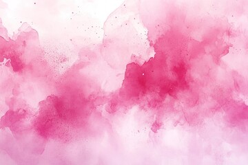 Abstract Watercolor Painting in Shades of Pink and White