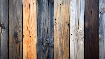 Fototapeta premium 112. Detailed, rustic wooden planks with visible grain