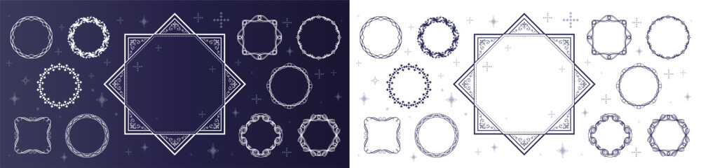 ハロウィンフレームデザイン