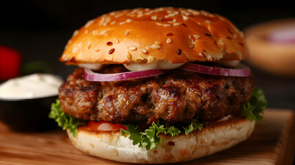 Indian Desi Burger Popular Street Food From Pune