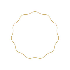 シンプルでおしゃれな細い線の幾何学的な形 - フレームやエンブレムなどの装飾素材