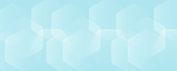 Abstract blue and white hexagon background. Futuristic digital hi-technology banner. Healthcare background. Vector eps 10