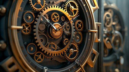 Fototapeta premium old watch mechanism