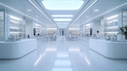 Modern Futuristic Laboratory Interior