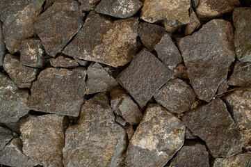 a pile of several rocks photographed up close