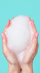 Bubbles in Hands Image