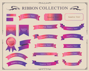 ハロウィンカラーのリボンデザイン