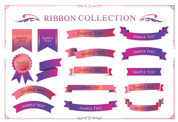 ハロウィンカラーのリボンデザイン