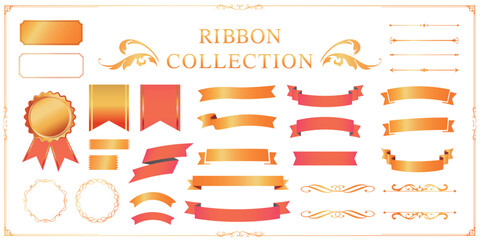 ハロウィンカラーのリボン