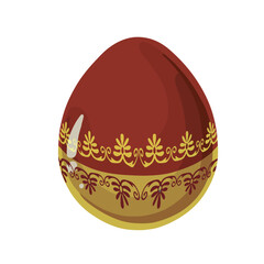 egg ethnic for easter, art hand drawn illustration