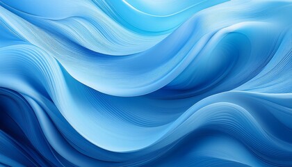 Soft blue waves undulate in an abstract pattern, creating a serene and rhythmic texture background.