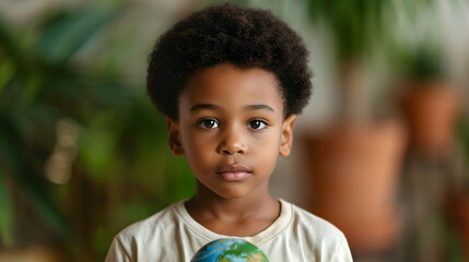 International Day Peace Concept With African