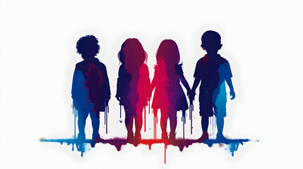 International Missing Childrens Day. May . Blue