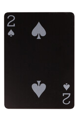 Obraz premium card deck gambilng two isolated on white background