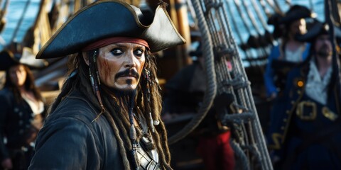 pirate character ship sailor portrait