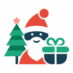 Christmas Logo Design Illustration