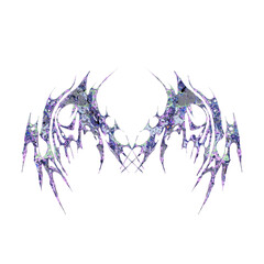 3d biomorphism draconic wings element