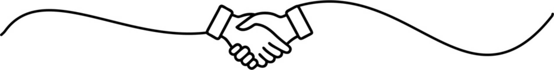 handshake lineart