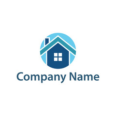 Modern Real Estate Company Logo Design", blue log, mortgage logo