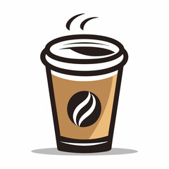 Coffee Cup Logo Art Illustration