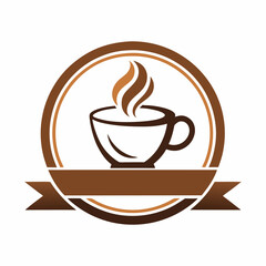 Coffee Cup Logo Art Illustration
