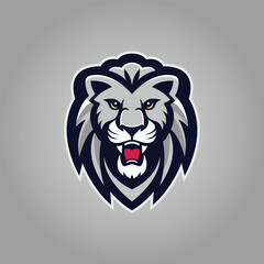 Roaring lion head logo for business, sports logo design, mascot logo design, animals logo design