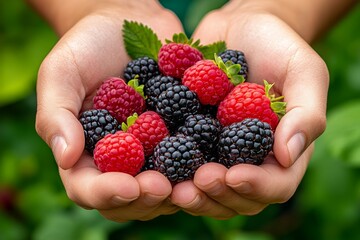 Farm product, handpicked berries, fresh and sweet offer the taste of summer with every bite, perfect for desserts or snacks