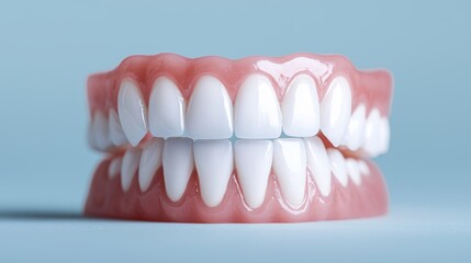 Obraz premium Symmetry in Human Dental Structure, Explore the symmetrical nature of human dental arches, and how misalignment or asymmetry in teeth can affect oral health and aesthetics