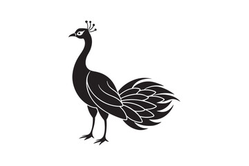 Peacock silhouette vector illustration, Peacock silhouette vector , Peacock silhouette , Peacock silhouette PNG.