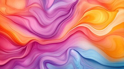 Fototapeta premium A colorful abstract background with a swirl pattern, AI
