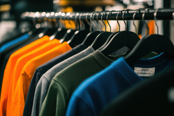 Fototapeta premium clothes on hangers
